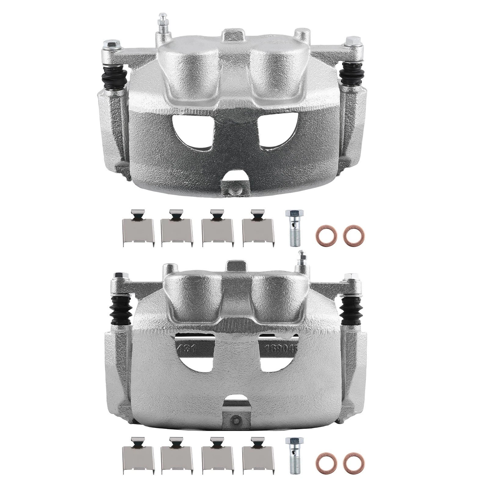 Set of 2 Front Brake Calipers with Bracket for Ford Expedition F-150 (2010–2021)