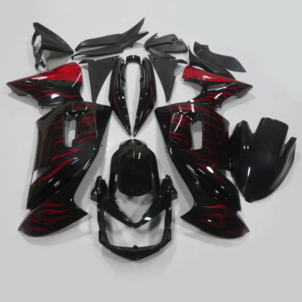 Fairing Kit for Kawasaki Ninja 650R (2006–2008) Red Black Bodywork