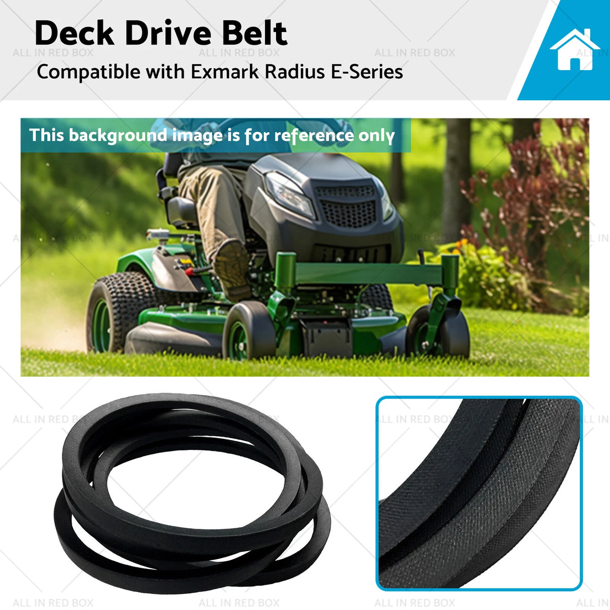 Deck Drive Belt 126-6626 for Toro Exmark Radius Mowers
