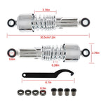 Set of 2 Rear Shock Absorbers for Universal Motorcycle (10.5")