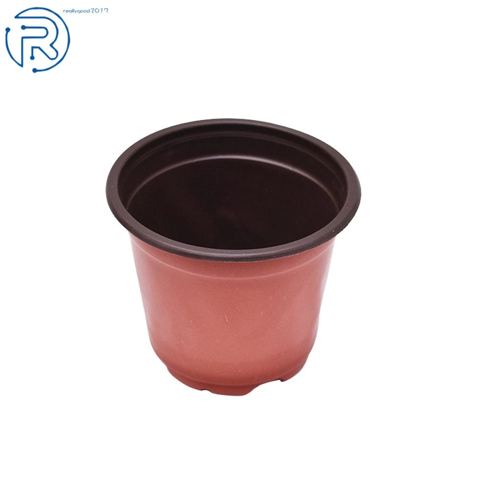 Set of 100 Plastic Seedling Starting Pots for Plants and Flowers