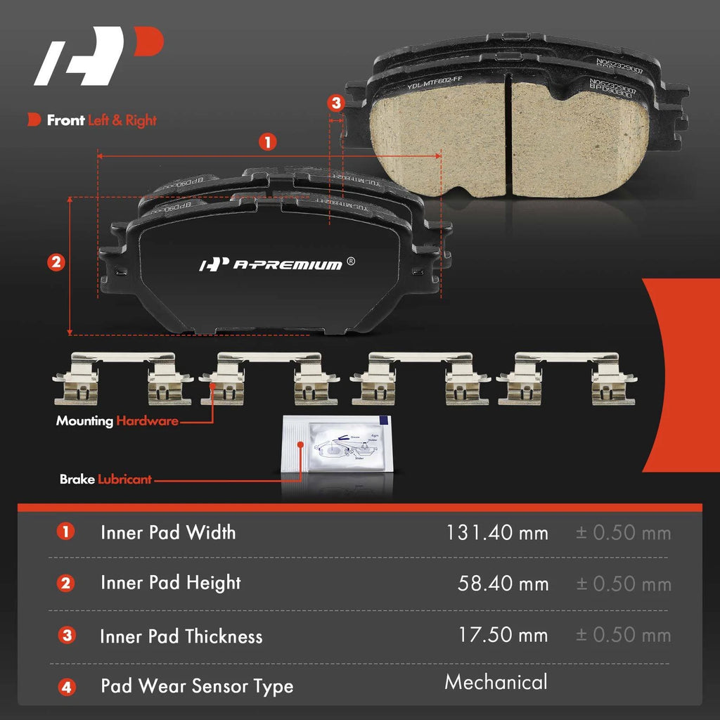 Ceramic Brake Pads for Toyota Camry (2002-2006)