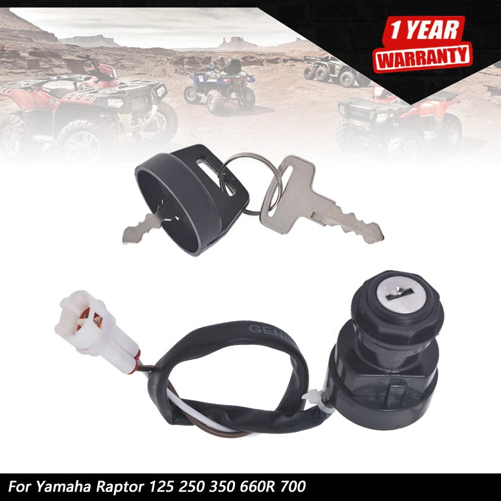 Ignition Key Switch for Yamaha Raptor 125 250 350 660R 700 (2001–2013)