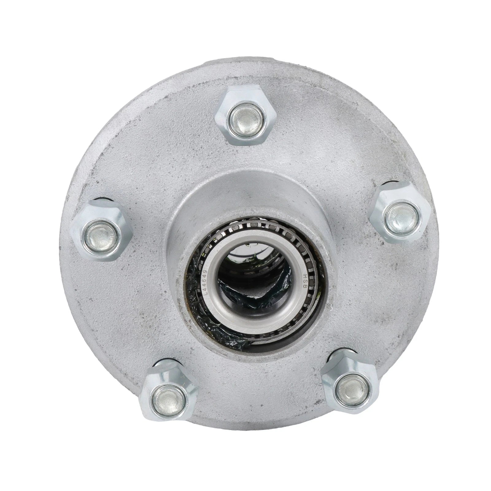 5" Galvanized Trailer Hub for 2000 lbs Spindle (Pre-Assembled)