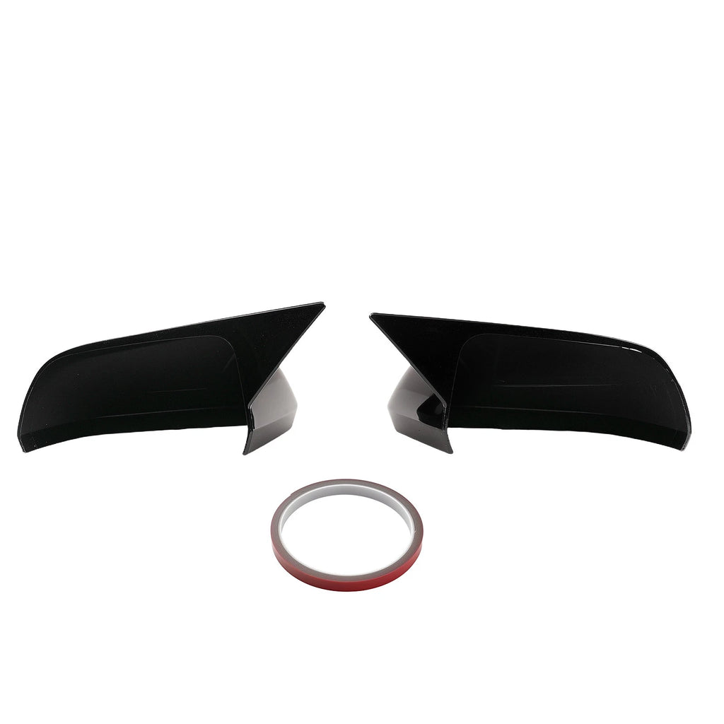 Set of 2 Door Mirror Caps for Ford Mustang (2015–2023) Black ABS
