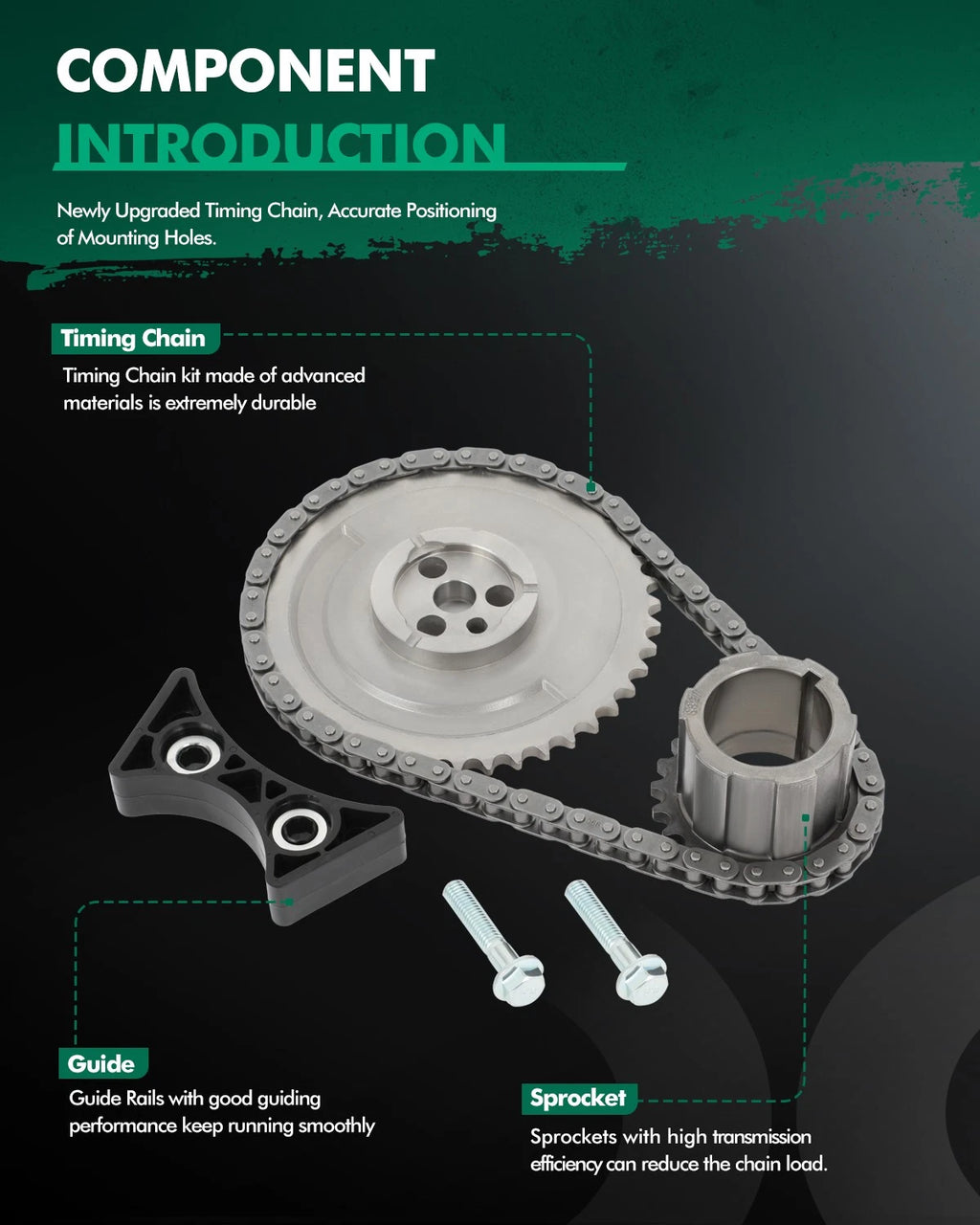 Timing Chain Kit for GMC Chevrolet Silverado 1500 5.3 6.0 6.2L (1999–2007)