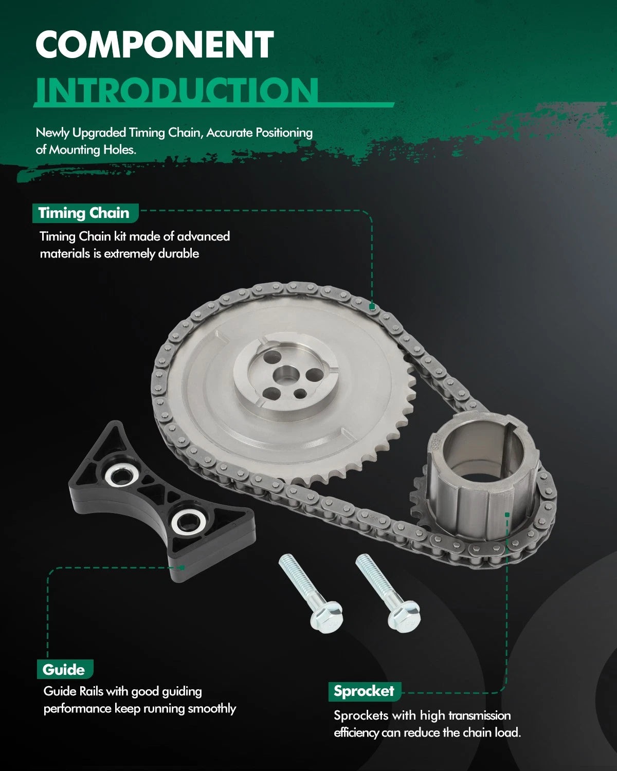 Timing Chain Kit for GMC Chevrolet Silverado 1500 5.3 6.0 6.2L (1999–2007)