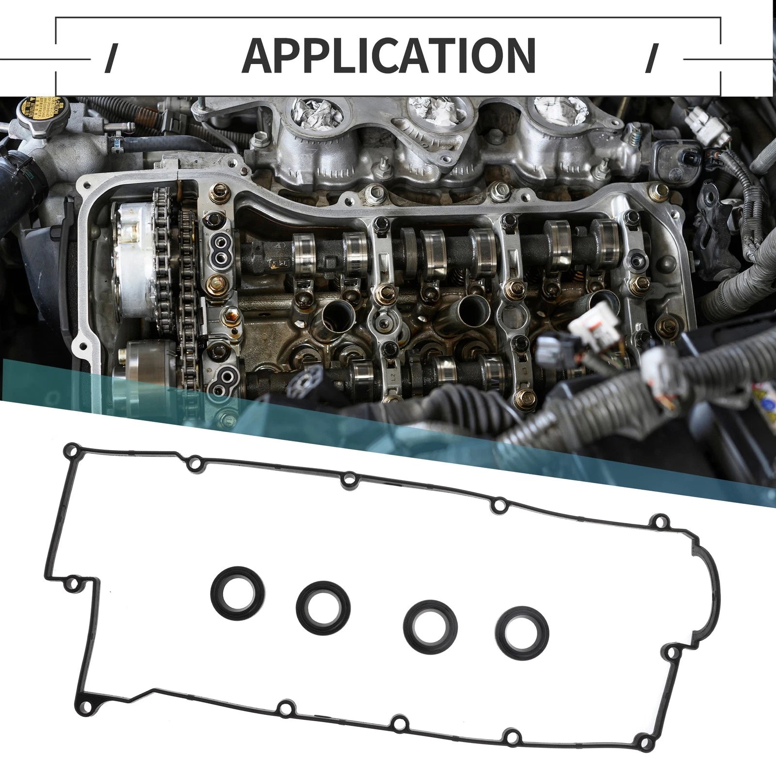 Valve Cover Gasket No.VS50583R/2244123800 for Hyundai Elantra Tiburon Tucson (2001–2010)