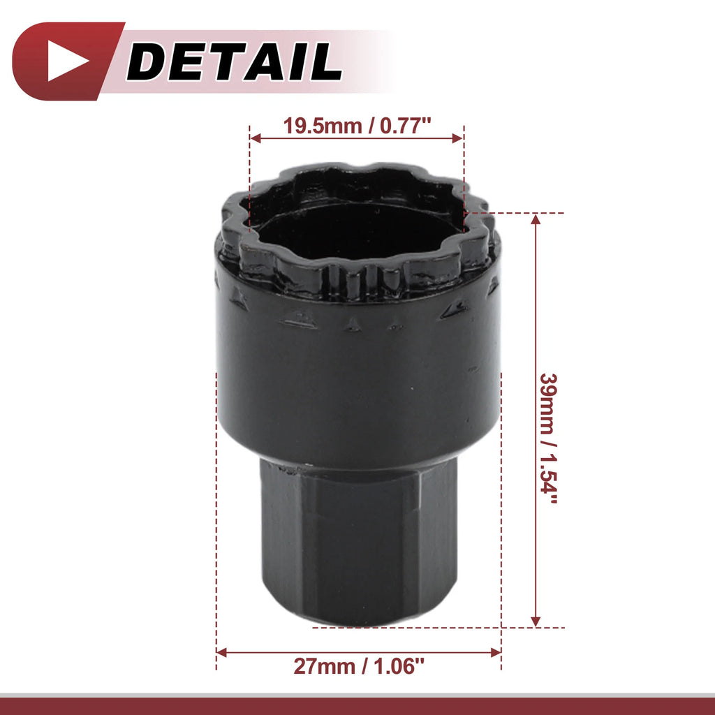 Wheel Lock Lug Nut Type A Anti-theft Key Socket for Mercedes Benz GLE450 GLS350 (2016–2021)