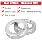 Set of 4 Aluminum Alloy Center Control Ring Knob Covers for Chevrolet 