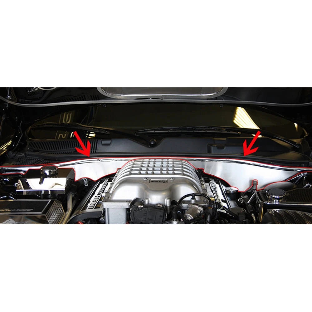 Firewall Brushed Stainless Steel for Dodge Challenger Hellcat (2015–2019)