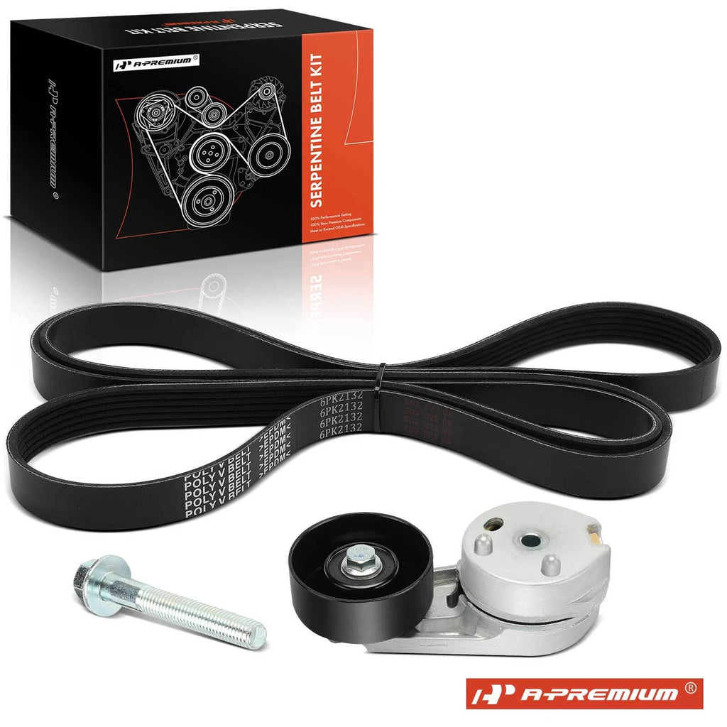 3X Serpentine Belt Drive Component Kit for Ford Five Hundred (2005–2007)
