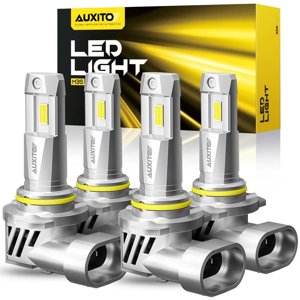 Set of 4 AUXITO 9005 9006 LED Headlight Bulbs Kit for M3S EXV (6500K)