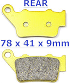Set of 2 Front Rear Brake Pads for KTM Duke 125 4T (2011–2025) Duke 200 4T (2012–2022)