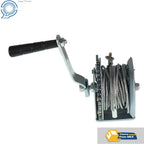 Heavy Duty Hand Winch for Universal Use (1200lbs, 4.0mm x 10m Rope)