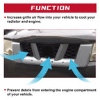 Gray Front Grille for Nissan Xterra (2005-2008)