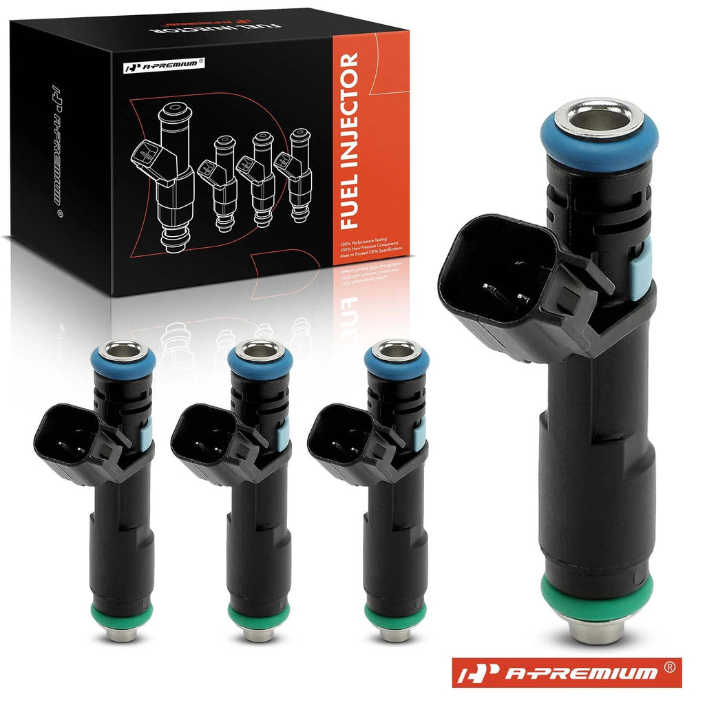Set of 4 Fuel Injectors for Jeep Cherokee (2016–2023) Compass Chrysler 200 Dodge