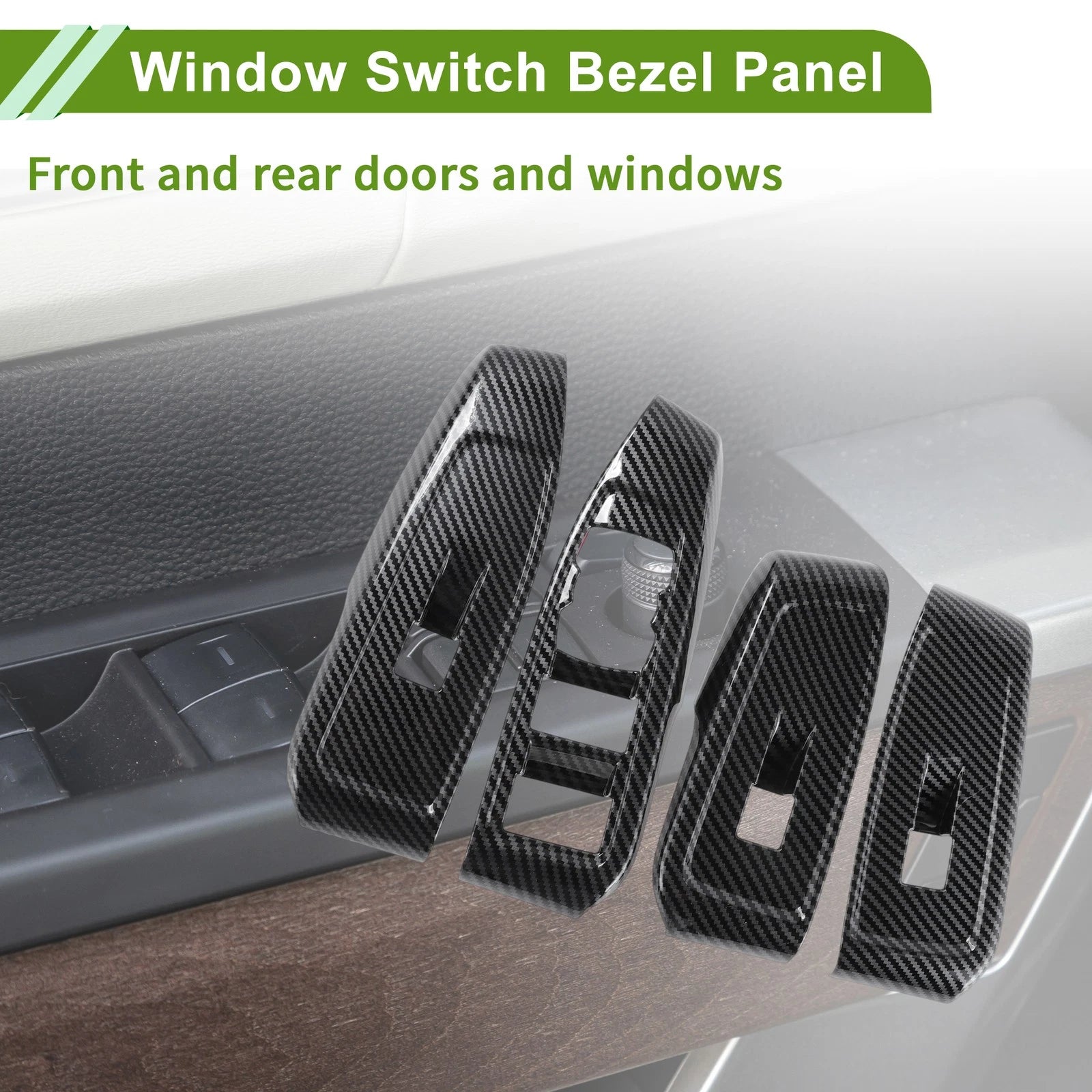 Set of 4 Window Switch Bezel Covers for Ford Ranger (KT14)