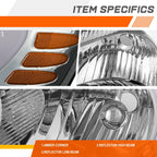 Clear Lens Fog Lights with Switch and Chrome Bezel for Honda CR-V (2007–2009)