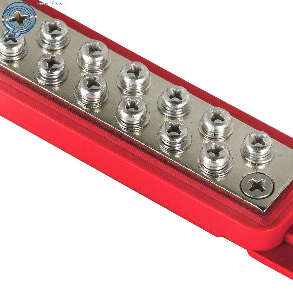 Set of 2 Power Distribution Blocks for Busbar 180A 12V DC