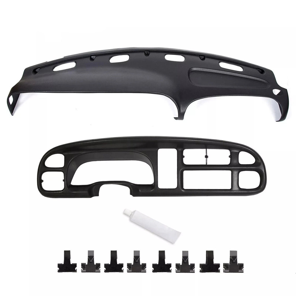 Black Dash Bezel Dashboard Cover for Ram 1500 (1998–2001) & Ram 2500/3500 (1998–2002)