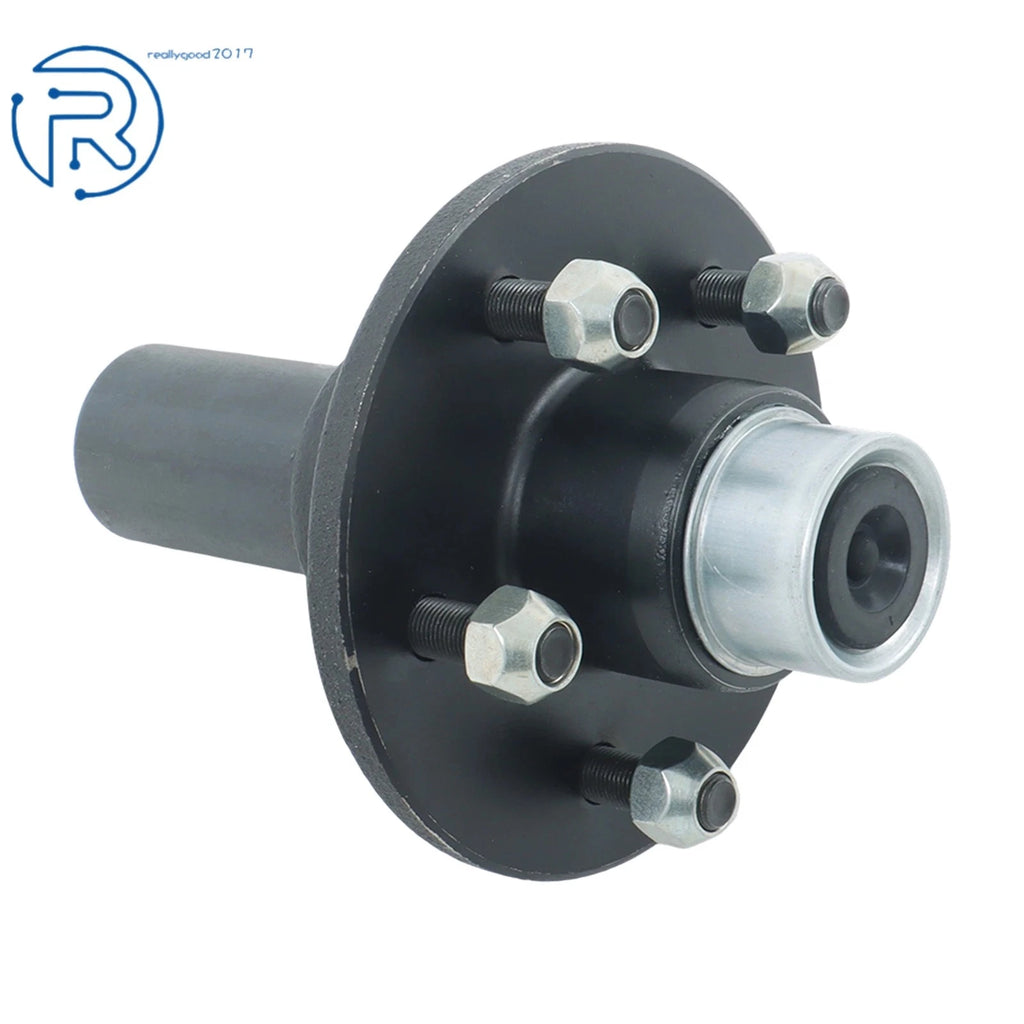 Set of 2 Pre-Greased Trailer Idler Hub Spindle Kit for 3500lbs #84 Axle