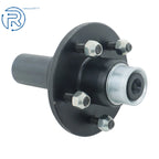 Set of 2 Pre-Greased Trailer Idler Hub Spindle Kit for 3500lbs #84 Axle