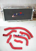 Aluminum Radiator + RED Hose for Toyota MR2 SW20 3SGTE (1990-1997)