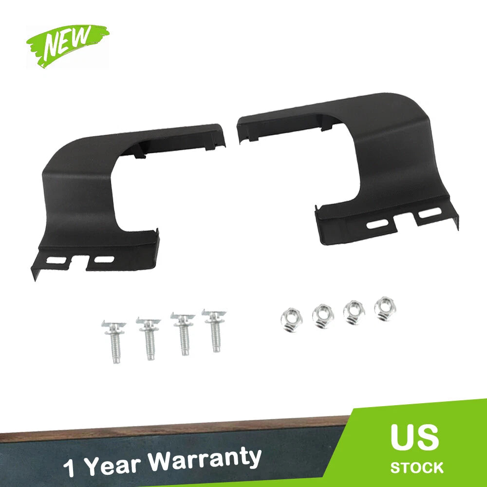 Set of 2 Rear Bumper End Cap Step Pads for Ford F250 F350 F450 (2017–2022)