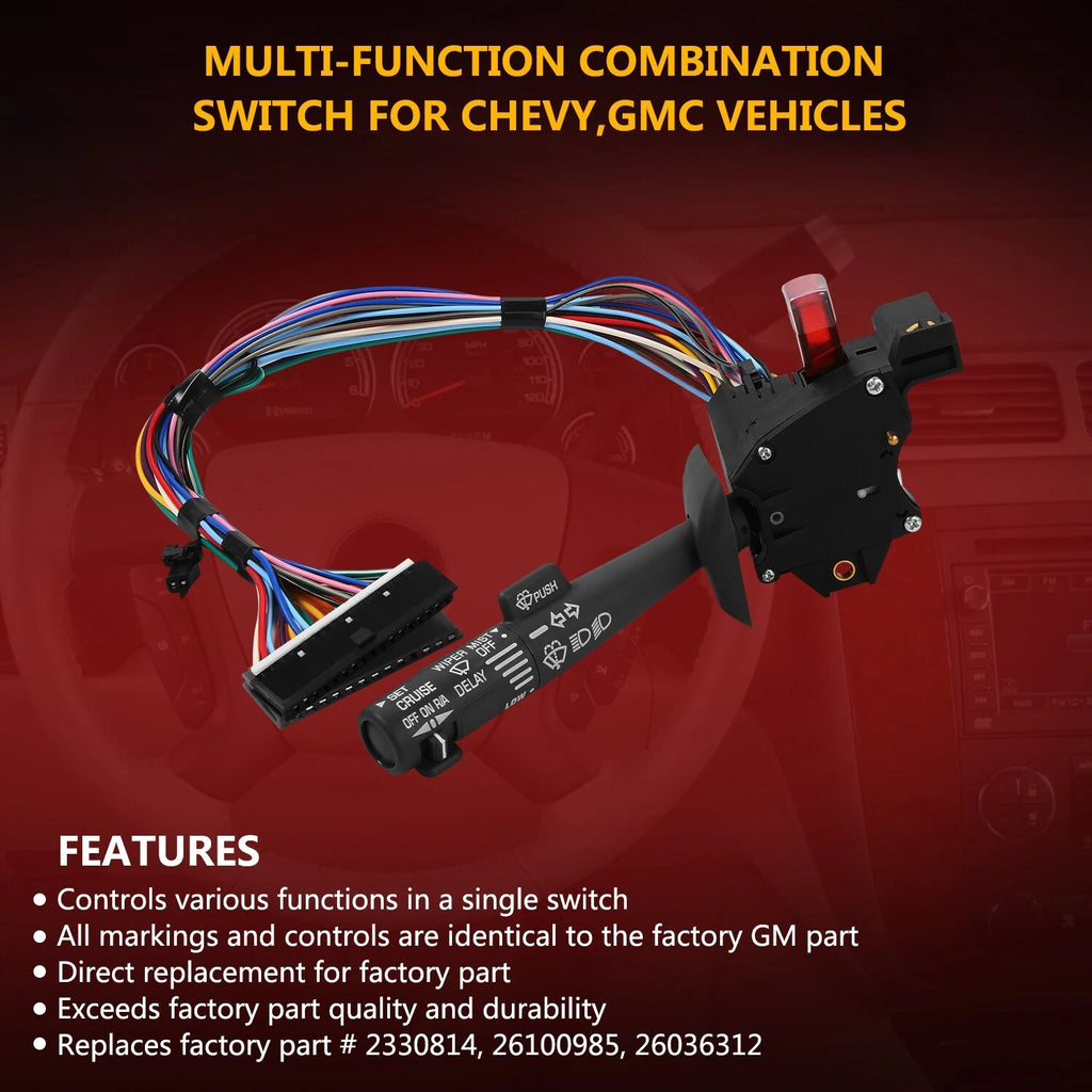 Turn Signal Switch for GMC Suburban C/K 1500 2500 (1992-1999)