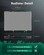 Aluminum Radiator for Honda Pilot (2009–2015) & Ridgeline (2009–2014) 13065