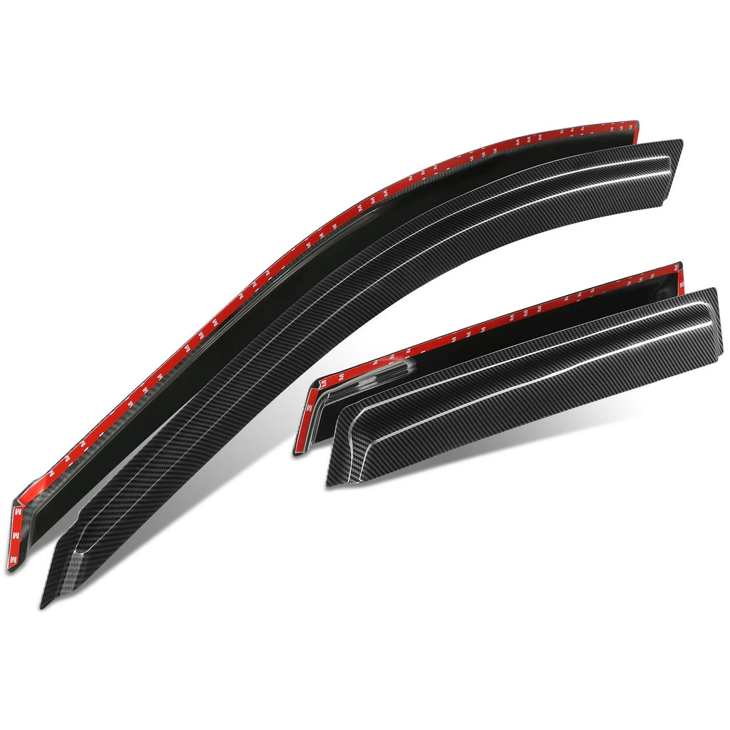 Set of 4 Window Visors Rain Guard for Acura RDX (2007–2012) - Glossy Black 3M
