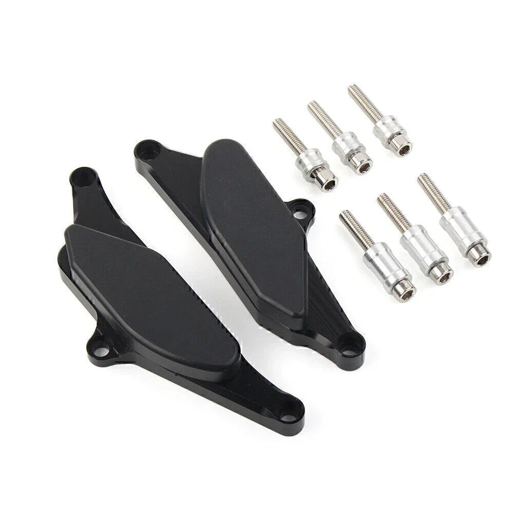 Black Engine Slider Crash Protector Pads for Yamaha Vmax 1700 (2009-2018)