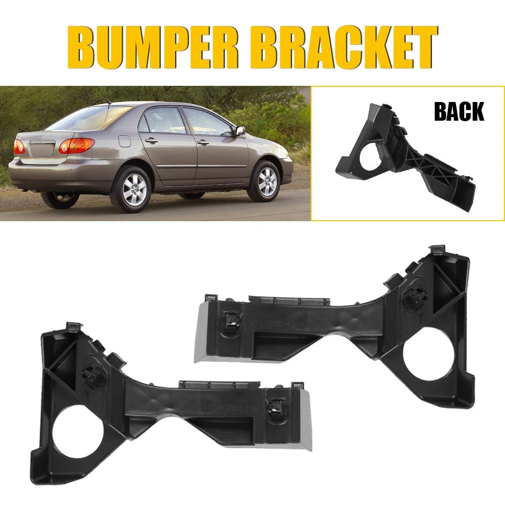 2X Front Bumper Cover Brackets for Toyota Corolla (2003–2008)