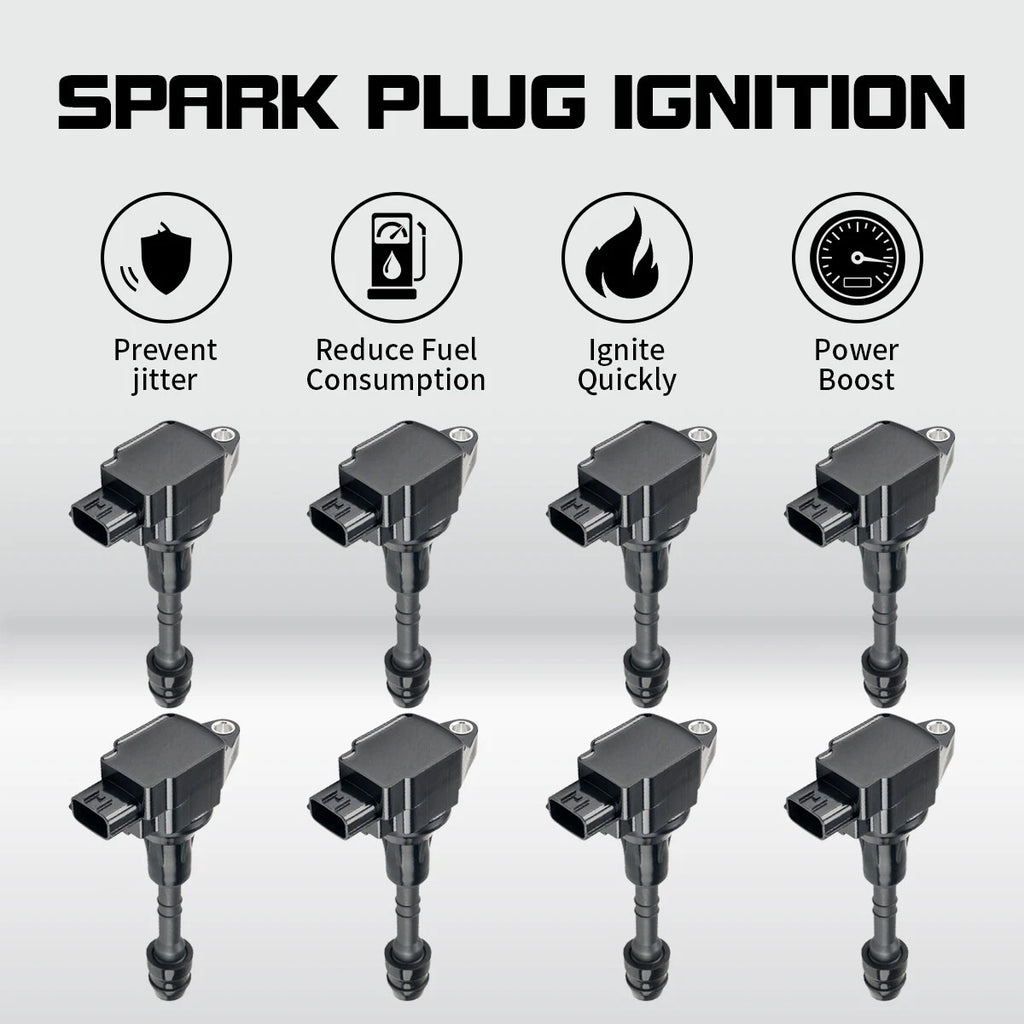 Set of 8 Ignition Coils for Nissan Titan Armada (2007–2015) UF551