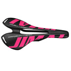 Bicycle Seat Saddle for Mountain Bike Road Bike (Carbon Fiber, Pink)