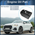 1 Pc Engine Oil Pan No.06J103600E for Audi Q3 (2015–2018) Iron Black