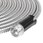 100FT Stainless Steel Flexible Garden Water Hose Pipe