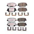 PowerStop Front & Rear Carbon Fiber Ceramic Brake Pad Kit for Santa Fe, Sorento (2013–2020)