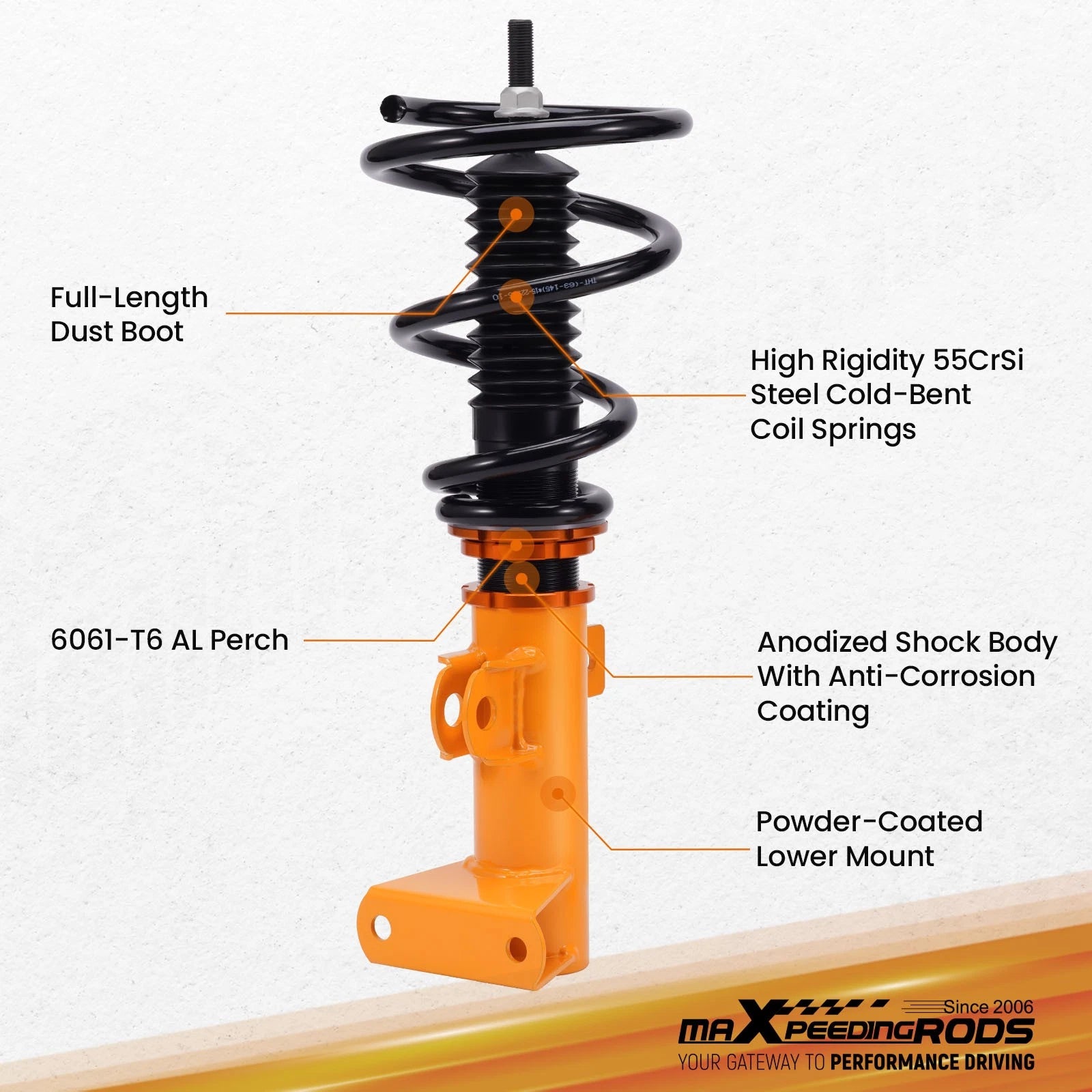 Coilover Shock Absorber for Benz W203 C230 C350 & CLK W209 (2001-2009)