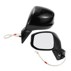 Left Door Mirror for Honda Civic (2012–2015) Manual Folding Gloss Black