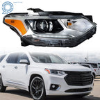 HID LED Chrome Right Headlamp for Chevy Traverse (2018–2020)