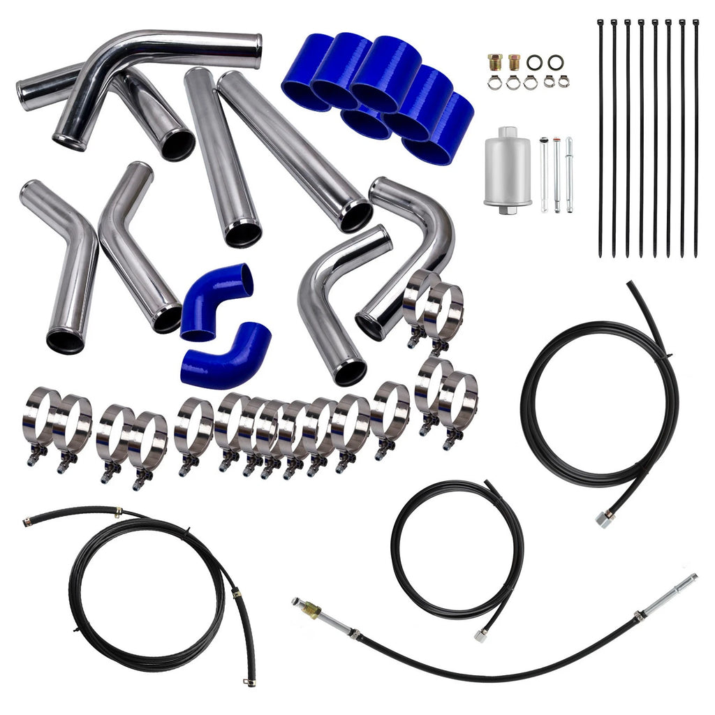 2.5-Inch Universal Aluminum Intercooler Turbo Pipe Kit for 2018–2022