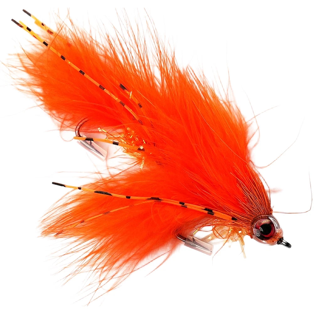 Streamer Fly Lure for Trout (Natural Feathers, Silicone Legs)