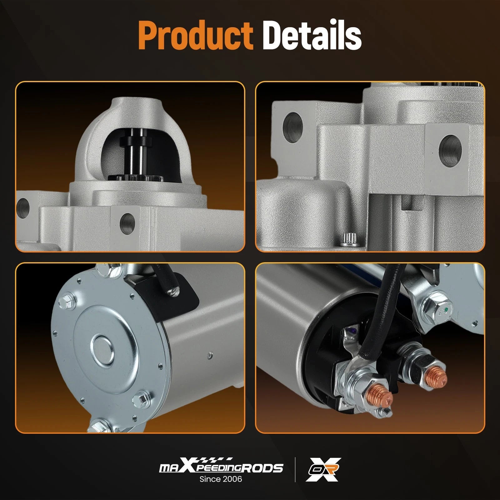 Starter Motor for Chevrolet Avalanche Yukon Silverado 1500 (2001–2013) 6489N 12V 11T