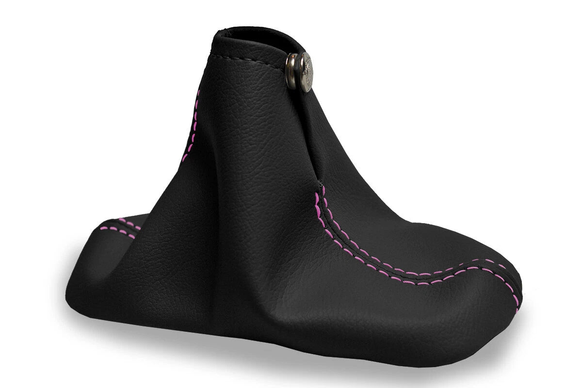 Leather Manual Shift Boot Cover for Chevrolet Cavalier (2000–2005) Pink Stitch