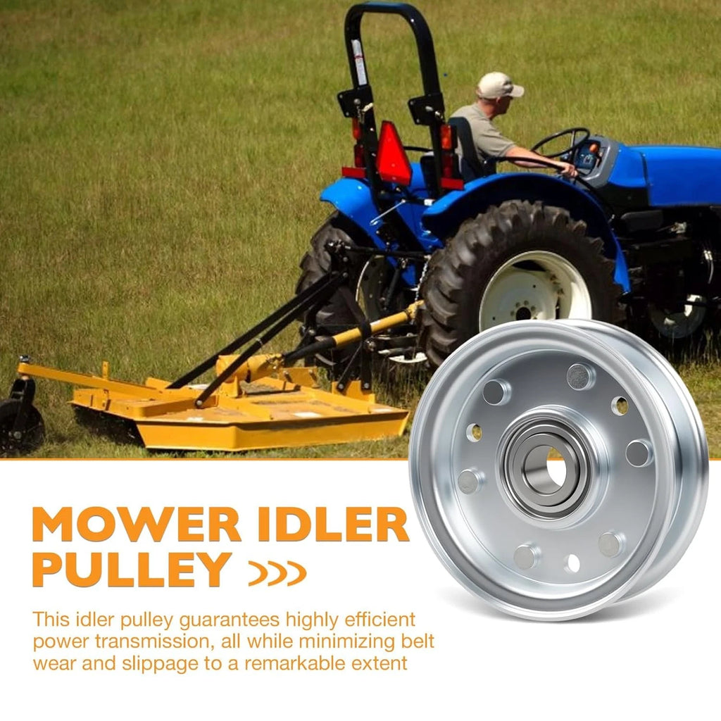 Idler Flat Pulley for King Kutter RFM Series Lawn Mower (4' 5' 6')