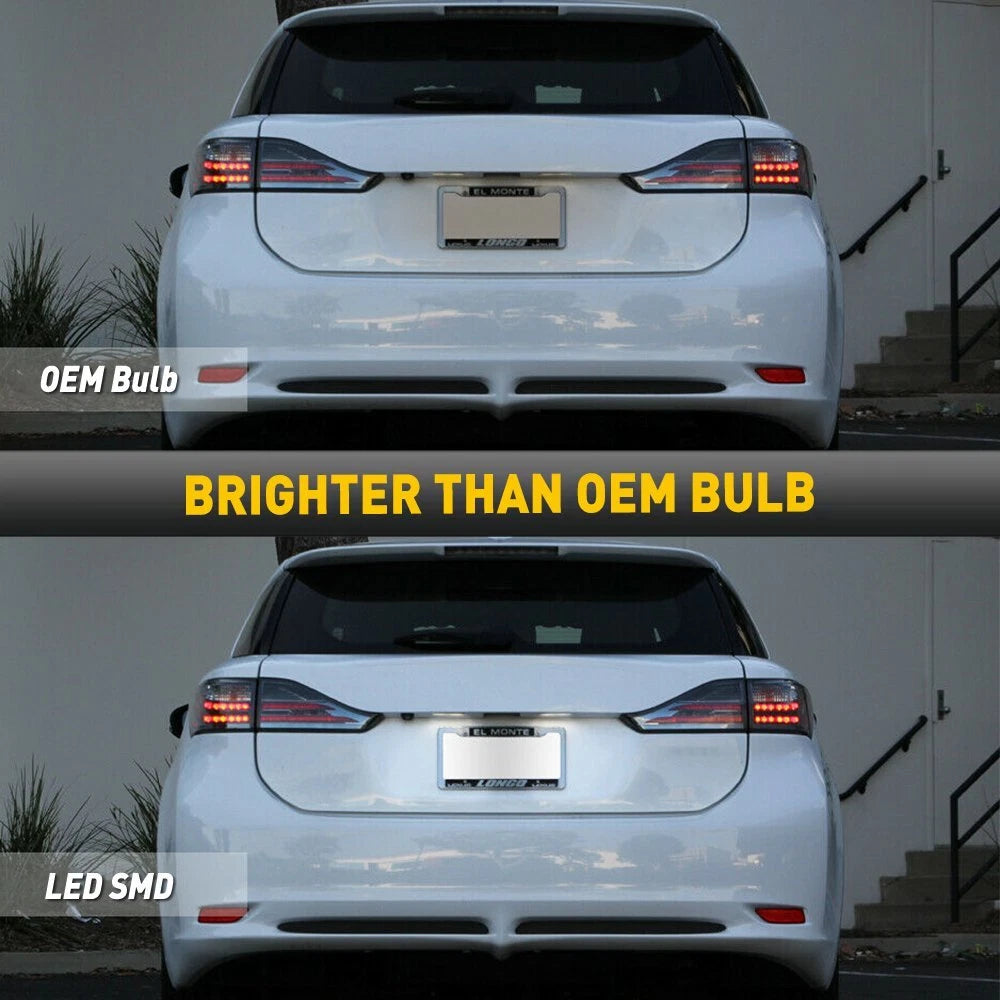 Set of 2 LED License Plate Lights for Toyota Prius C-HR (2016–2020)