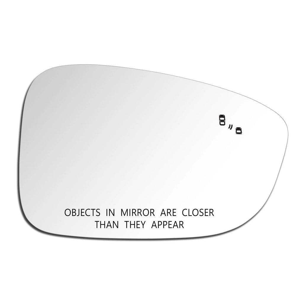 Driver Left Side Heated Flat Mirror Glass for Ford C-Max Escape (2013–2018)