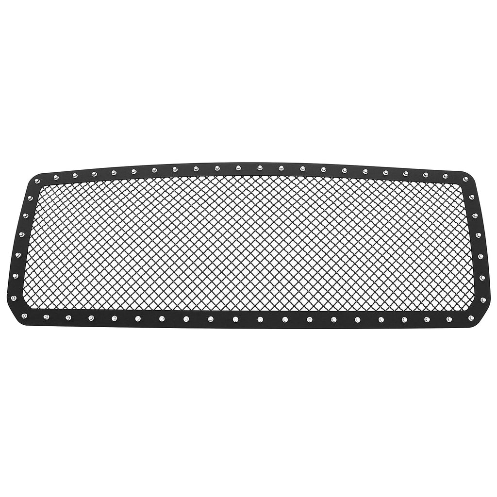 Main Upper Steel Black Mesh Grille for GMC Sierra 2500/3500 (2015-2019)